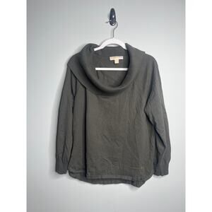 Michael Kors Green Sweater with Collar Large
